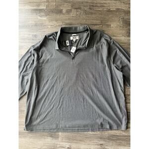 NWT!! Joseph Abboud Vintage Men's Gray Quarter-Zip Pullover Shirt (Size 3XL)